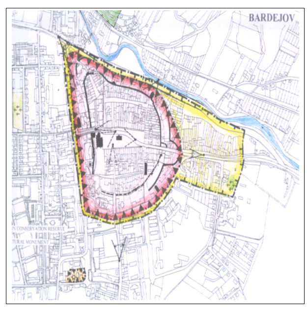 Územie UNESCO mesta Bardejov