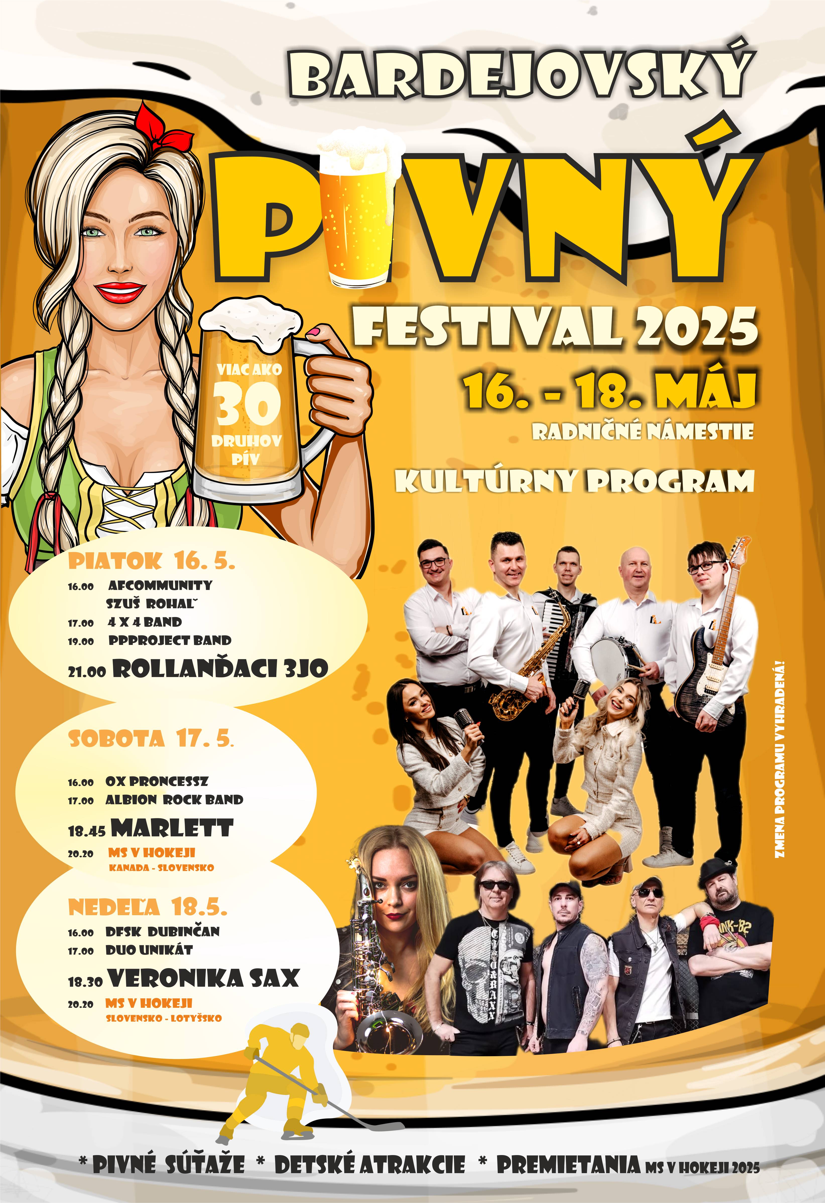 Pivný fest 2025 program