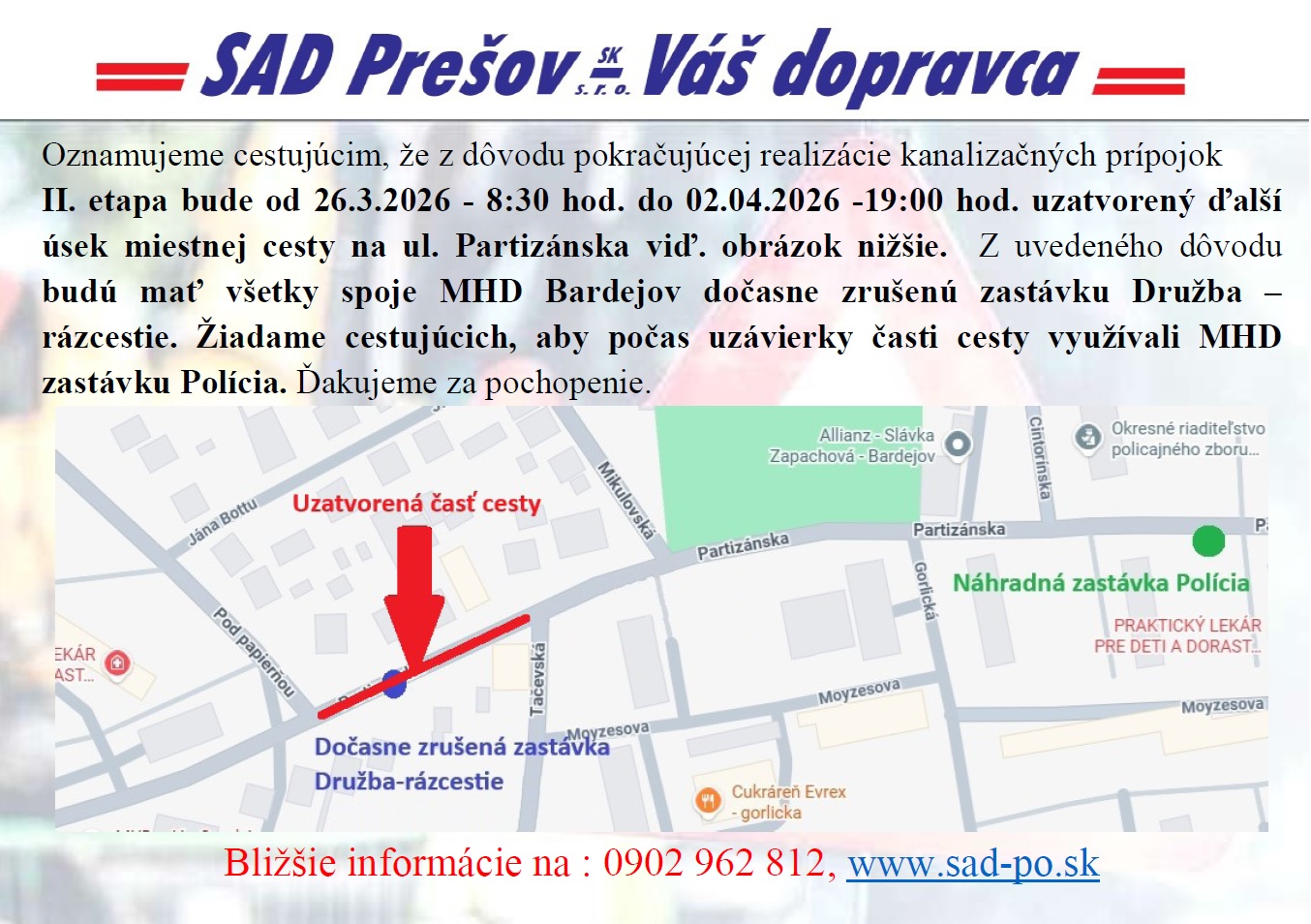 Obchádzka Partizánska